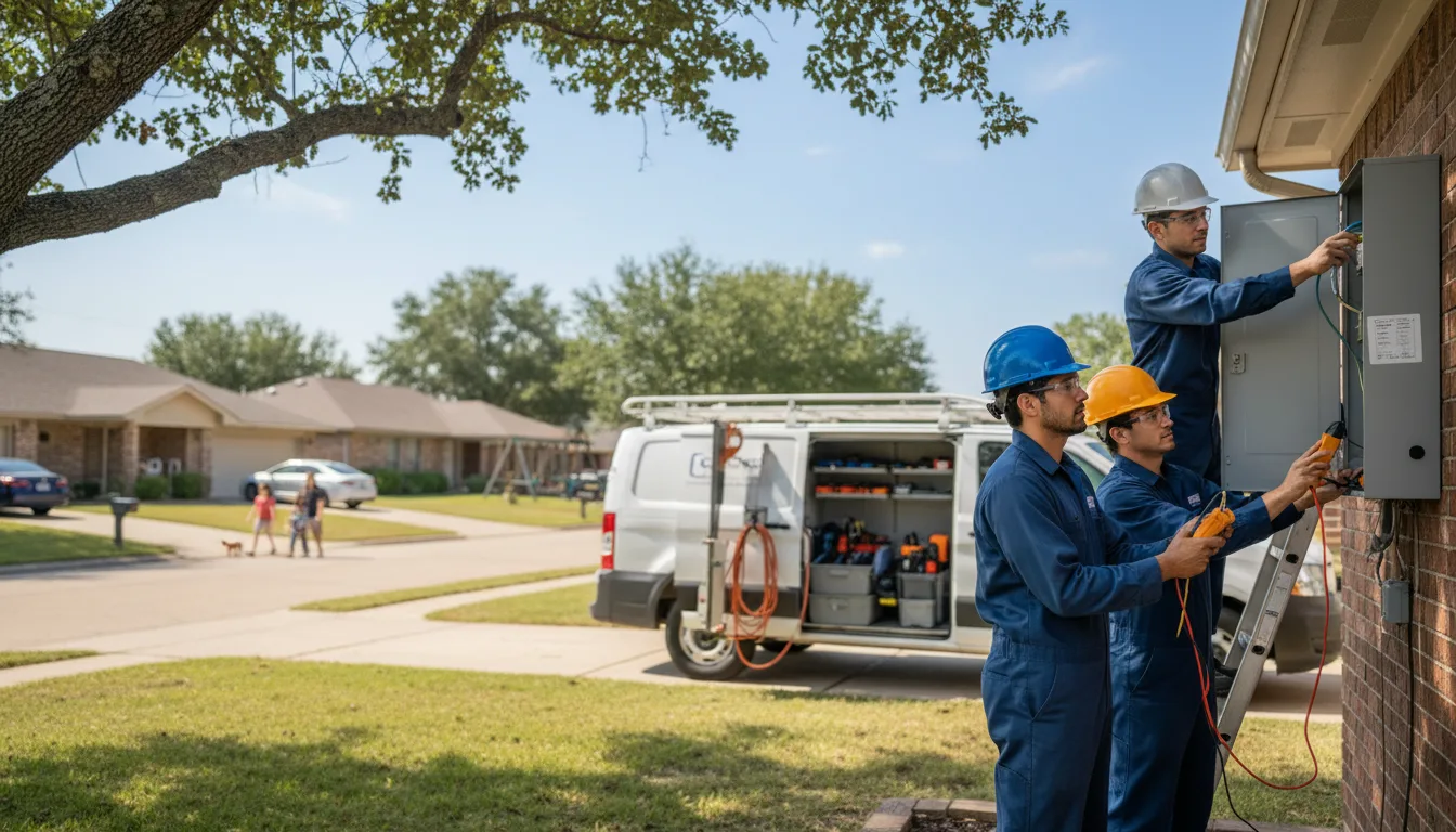 Certified electrician providing emergency electrical services in Clive, IA